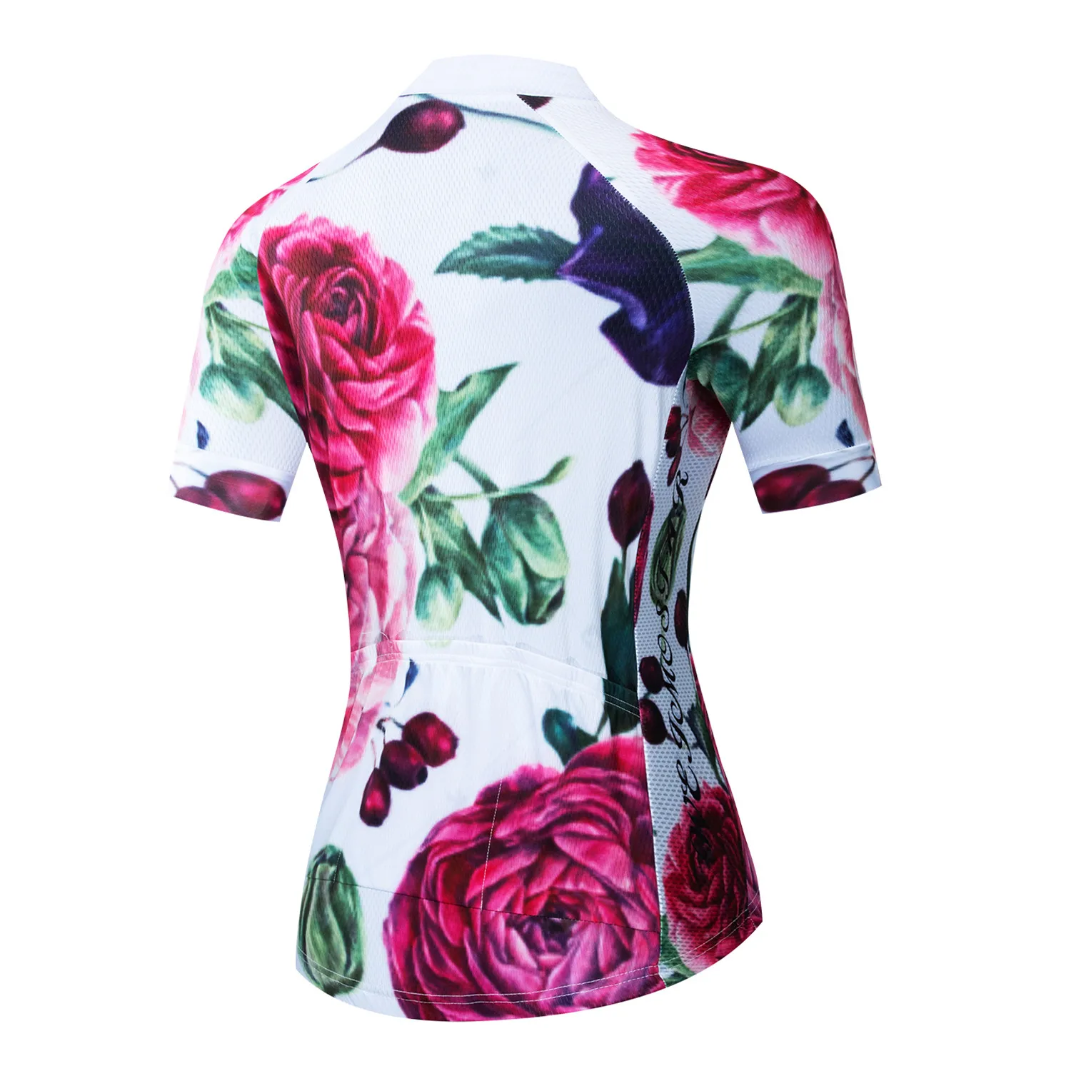 2022 Cycling Jersey Women Bike Mountain Road MTB Top Maillot Bicycle Shirt Short Racing Blouse female Clothing Flower  Red