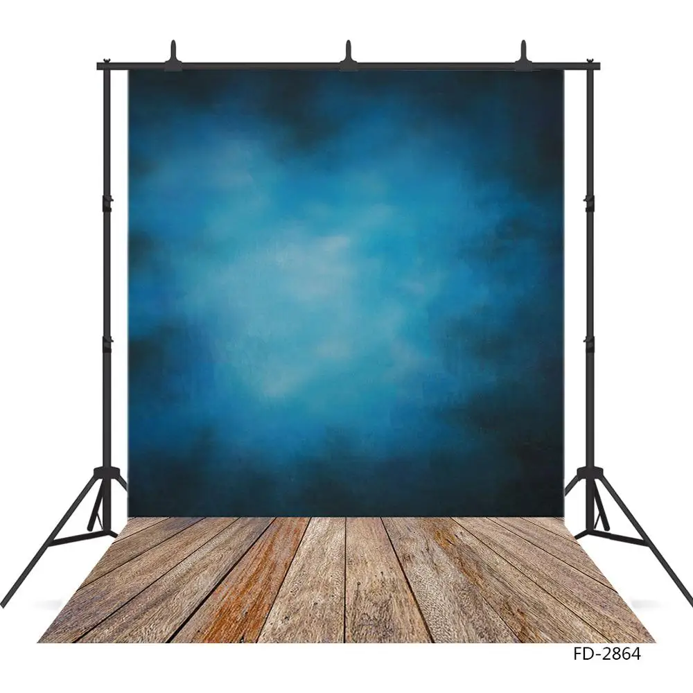 Starry Blue Gradient Photographic Backdrop for Vinyl Photo Studio Photoshoot Background for Children Baby Portrait Fond Photo