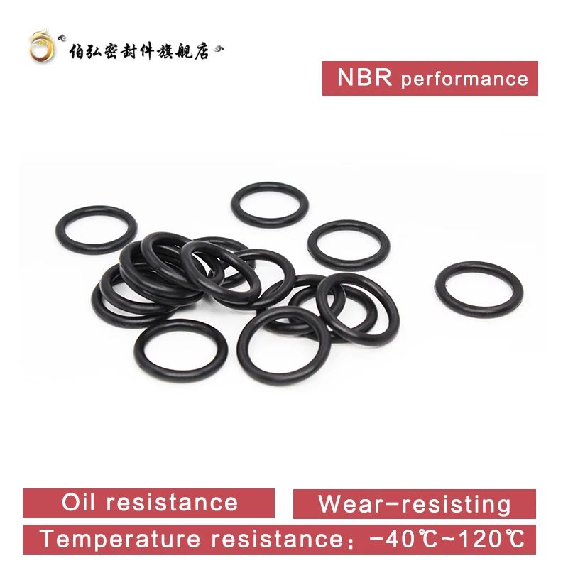 Nitrile Rubber O-Ring 50PCS/lot Black NBR Sealing CS2.5mm OD7/8/9/10/11/12/13/14/15/16/17/18/19/20mm O-Ring Seal Gasket Ring