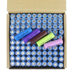 100PCS 18650 3.7V 1500mah 2000mah 2500mah 2600mah 2900mah 3000mah 3350mah Lithium Batteries 3-5C Discharge For DIY Scooter