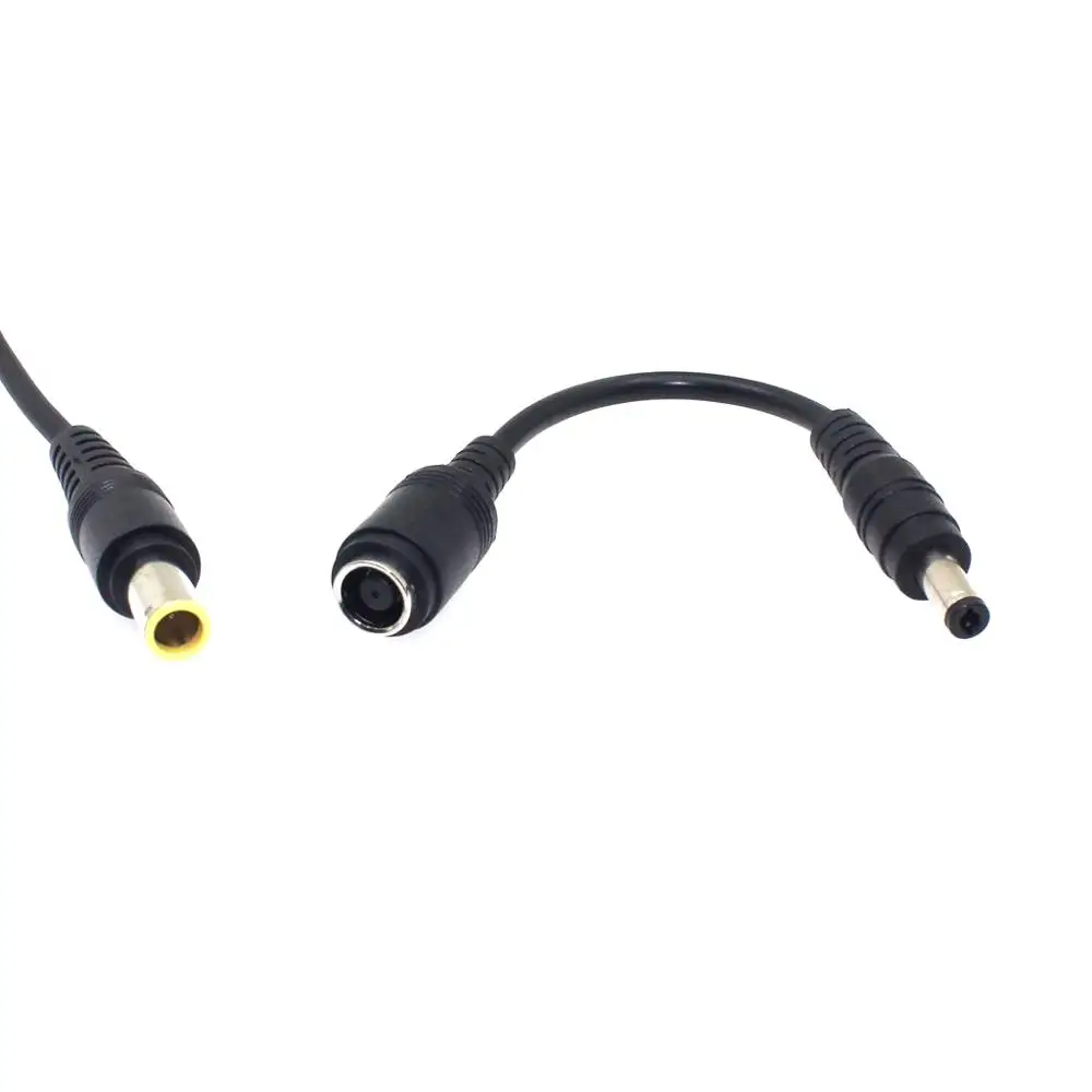 7.9 x 5.5mm Female to 5.5 x 2.5mm Male Dc Plug Power Adapter Charger Cable Cord Tip for Asus Lenovo Laptop