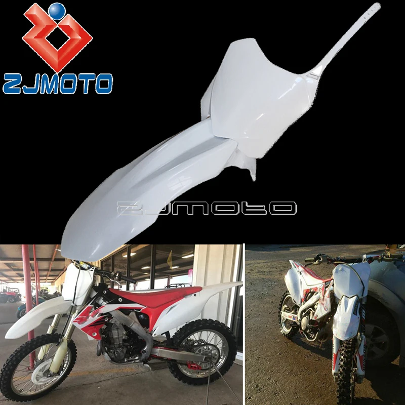 Motocross Kotflügel Vorne + Anzahl Platte Für Honda CRF450R CRF250R CRF 250/450 R 2009-2013 Enduro MX Custom Kunststoff kotflügel