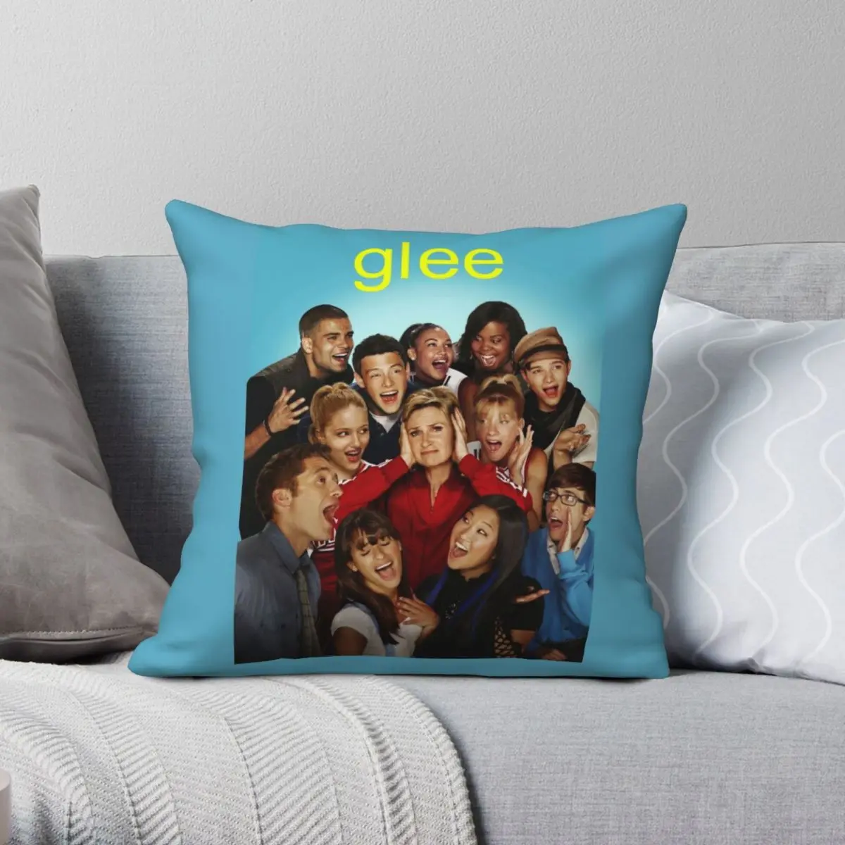 

Glee Cast Square Pillowcase Polyester Linen Velvet Pattern Zip Decor Throw Pillow Case Sofa Cushion Cover Wholesale