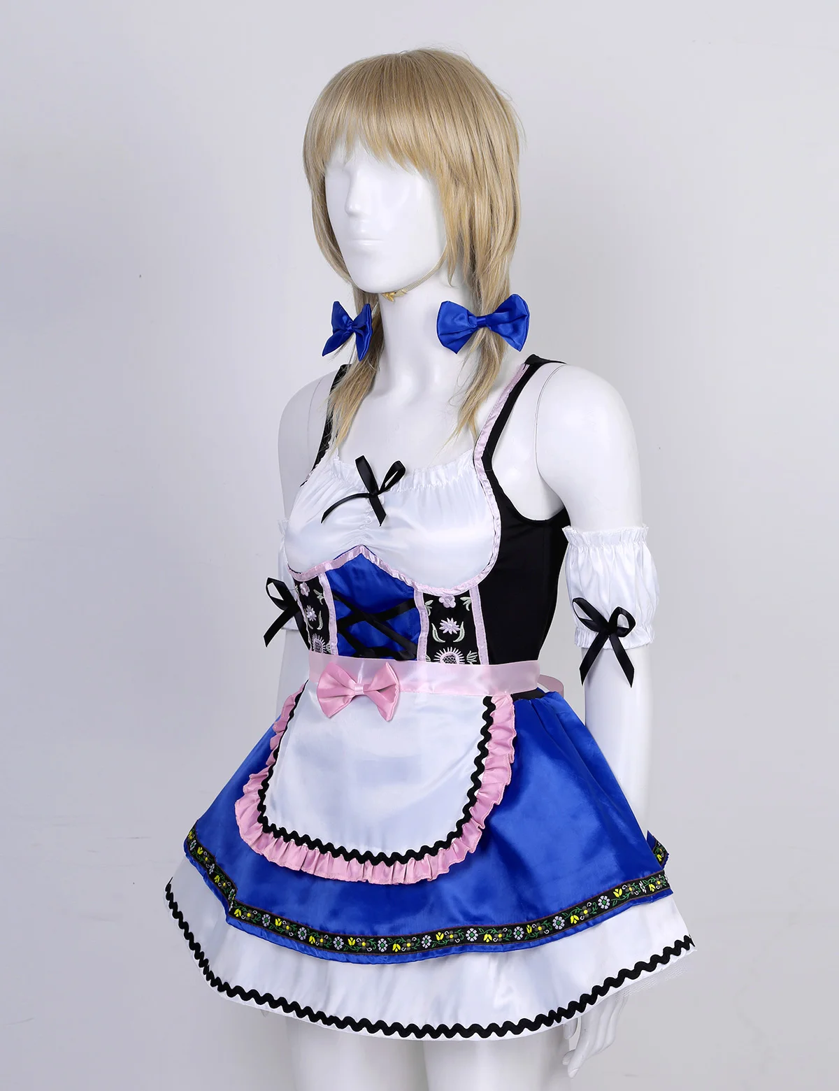 Anime Cute Lolita Maid Cosplay Costume Animation Show Outfit Maid Costumes Girls Women Lovely Maid Dress Clothing Theme Roleplay