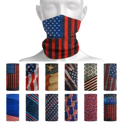 Outdoor USA Flag Tube Scarf Summer Men Hijab Headware Breathable Cycling Face Head Wrap Cover Bandana Hip-hop Cap Neck-gator