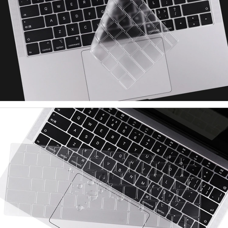 0.13มม.Transparent TPU แล็ปท็อปแป้นพิมพ์ป้องกันฟิล์มสำหรับ MacBook Air 13.3นิ้ว A1932 (2018)