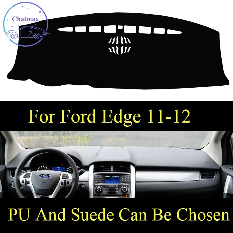 

Для Ford Edge 2011 2012 приборной панели консоли крышка из искусственной кожи замшевые протектор солнцезащитный козырек Pad