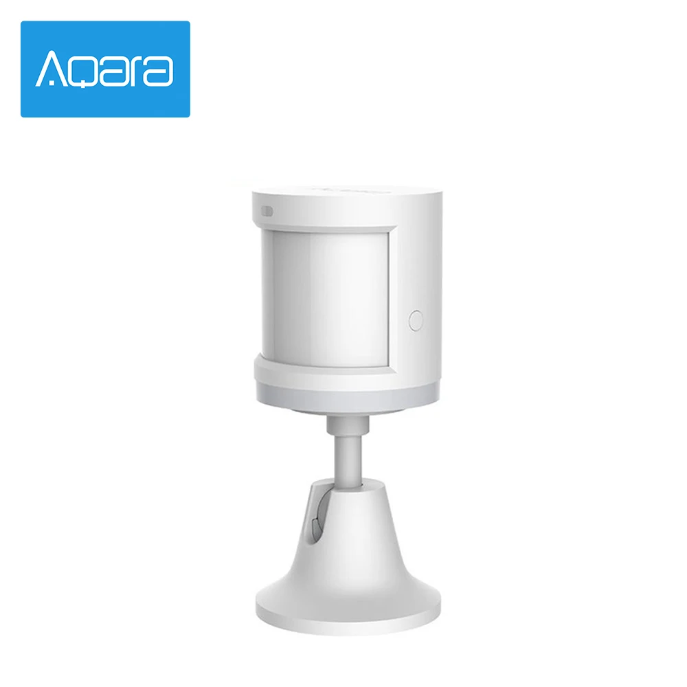 Aqara-Sensor de movimiento de cuerpo humano inteligente, soporte de conexión inalámbrico ZigBee, luz para Xiaomi mijia Smart home