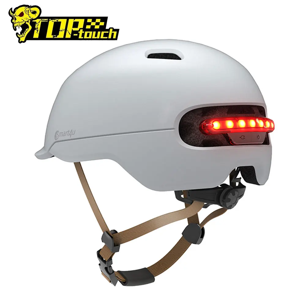 Smart4u Smart Motorcycle Helmet Men Women Casco Moto Breathable LED Light 3 Modes Parent-kid Mountain Road Bike Helmet Scooter