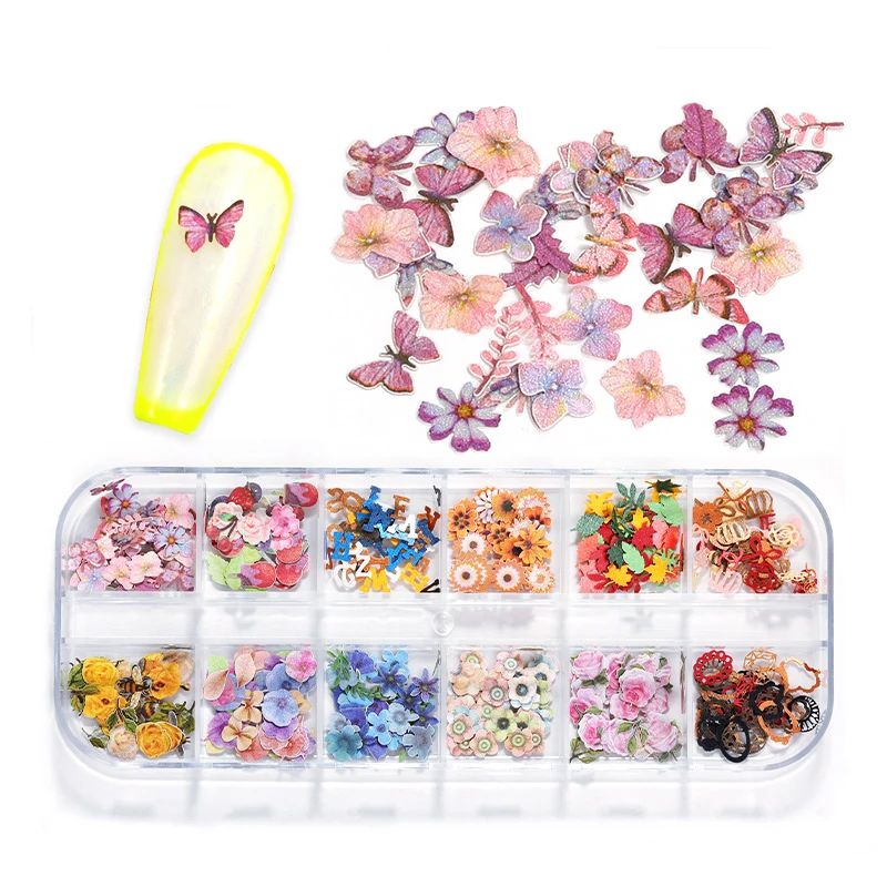 1Set Mix Wood Pulp Small Flowers Materials Epoxy Resin Mold Fillings Decorative Stickers For Handmade DIY Making Resin Crafts