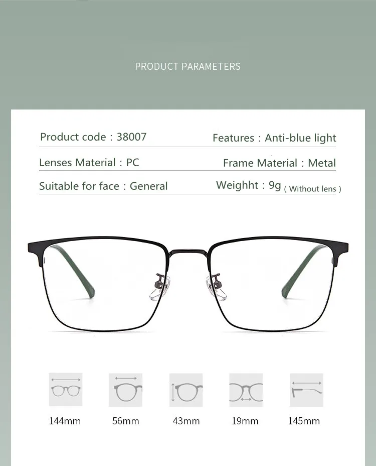 Anti Blau Rays Brille Männer Frauen Computer Gaming Gläser Goggle UV Blockieren strahlenresistente Brillen Lesebrille UV400 – Detail 10