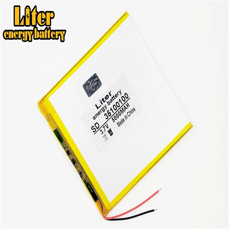 Polymer rechargeable batteries 35100100 3.7V 5000MAH Tablet PC general battery 7 inch 8 inch 9inch 33100100