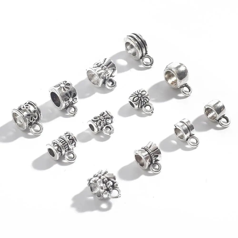 20Pcs/pack Cylinder Charms Vintage Plating Ancient Zinc Alloy Fine Trendy Pendant Charms Making