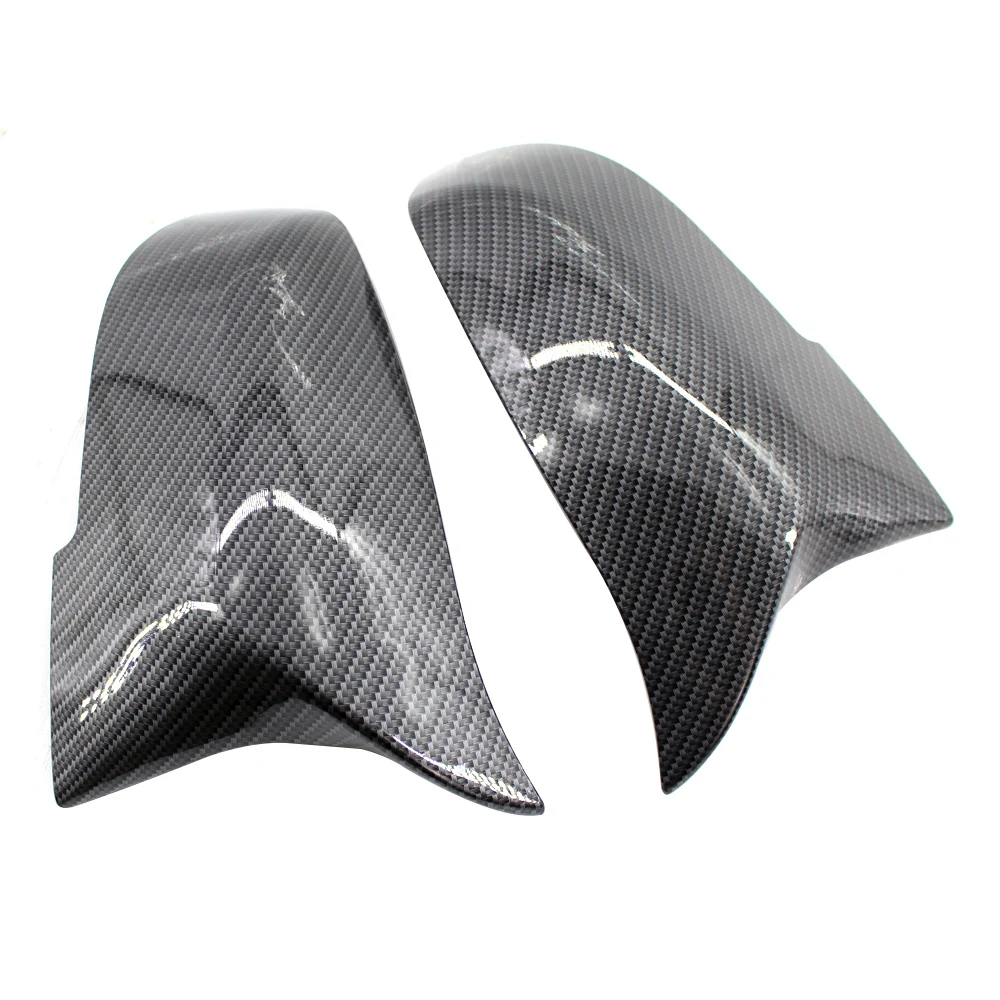 

2pcs For BMW F32 F30 F31 F33 F36 Rearview Mirror Shells Side Wing Mirror Cover Cap Carbon Fiber Style Pair Car Styling Parts