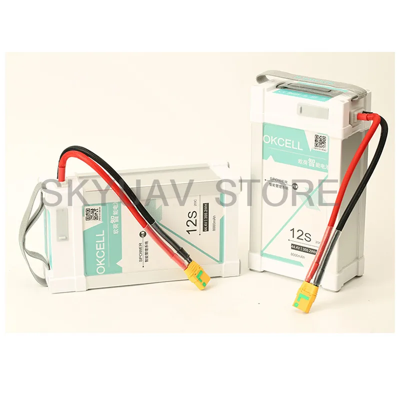 Oryginalny OKCELL 44.4V 12S 8000mah baterii 정품 배터리UAV bateria w locie 20C dla EFT G06 Drone