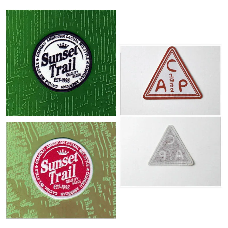 Customized Embroidery Patch iron or sew on back DIY badge fashionable mixed assorted clothing patch Applique garment  MOQ 20pcs