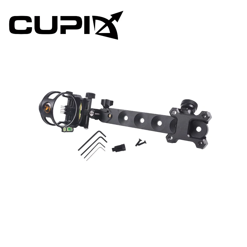 

5 pin Compound Bow Sight with LED Light DB Series Micro adjust Tool less design for Archery Hunting Shooting