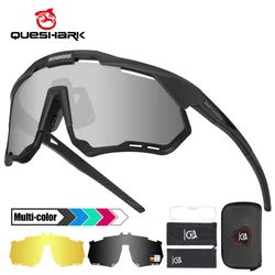 QUESHARK Women Men Polarized Cycling Sunglasses Sports MTB Bicycle Eyewear Riding Road UV Mirror Bike Glasses Goggles QE52