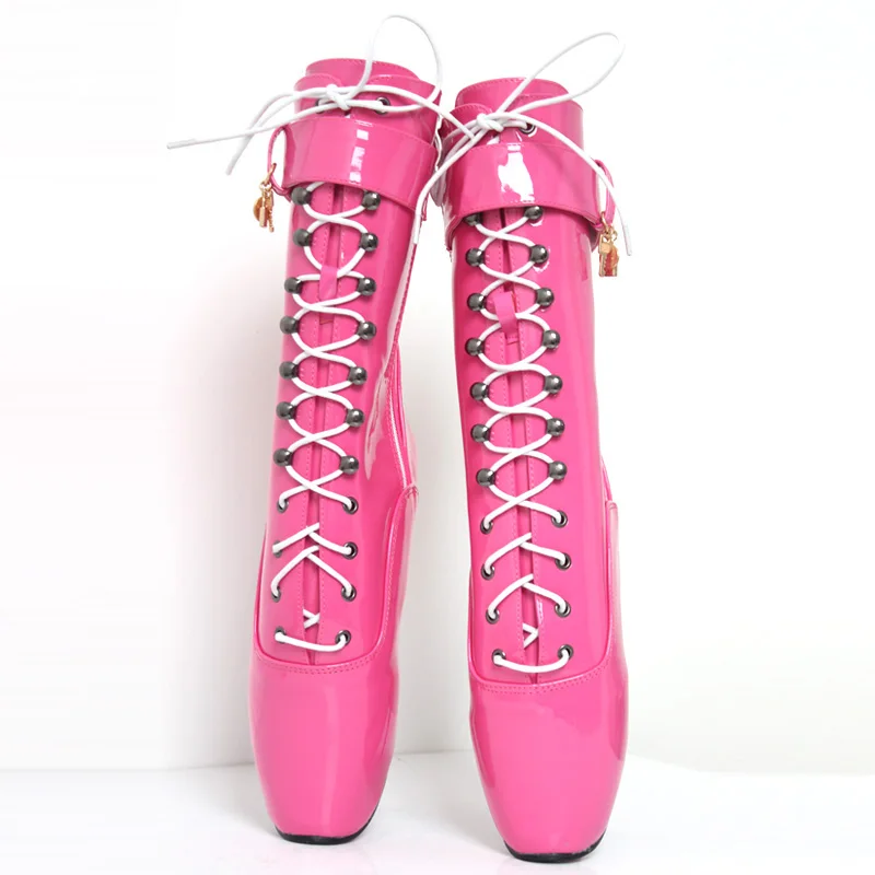 18CM Super High Heel Ankle Ballet Boots Sexy Fetish Women Boots Custom Colors