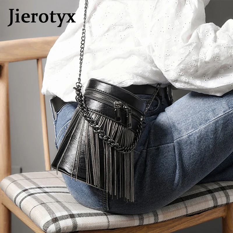 JIEROTYX Mini Small Capacity Fashion Crossbody Bag Women Exquisite Designer Chain Strap Shoulder Bag Temperament Crossbody Bag