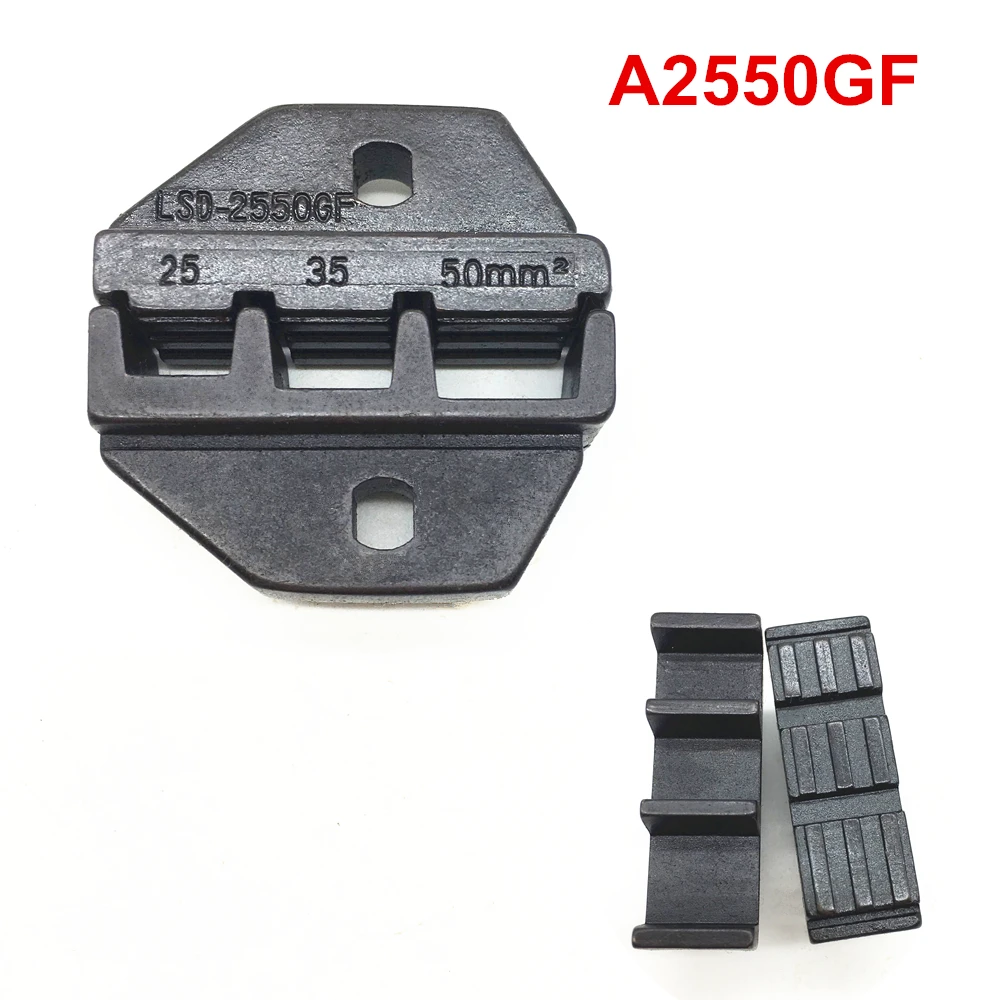 Crimp die set A2550GF crimping jaws for wire sleeves cable ferrules 4~1AWG 25-50mm2