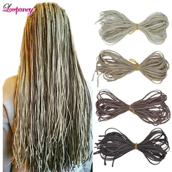 Synthetic Zizi Braids Crochet Box Braid Hair Extensions White Brown Black 28 Inch Long Stright Crochet Braiding Hair For Women