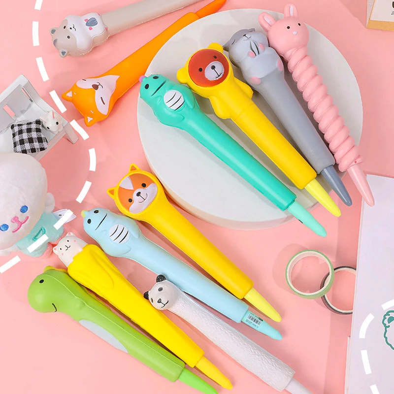 1 Pcs Lytwtw\'s Cute Soft Gel Pen Kawaii Stationery Office School Supply Decompression Creative Sweet Pretty Lovely Cartoon Pen