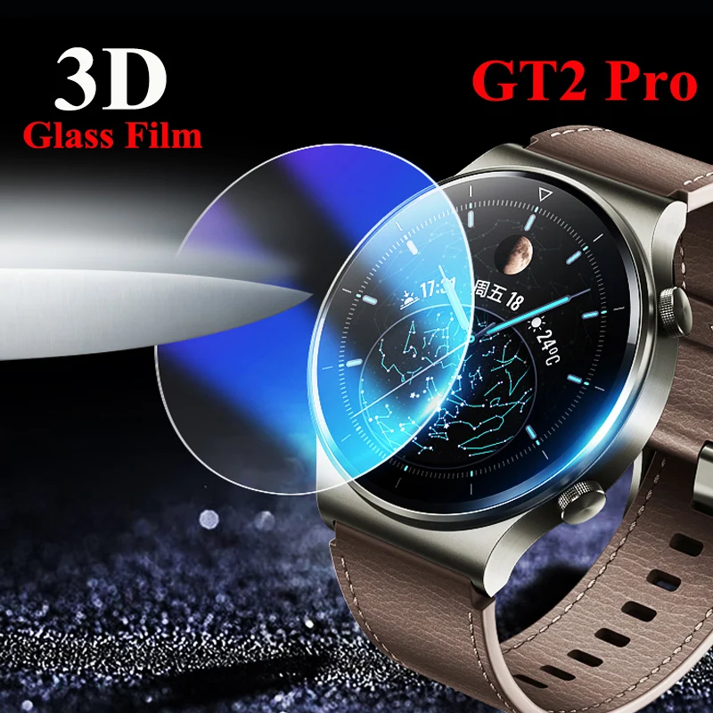 3D Tempered Glass Screen Protector For Huawei Watch GT2 Pro Smartwatch Screen Protective Film For Huawei GT2 Pro Cover Film