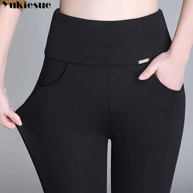 

Winter Women Leggings Velvet Warm Pants Hight Waist Leggings Women Solid Color Legging Comfortable Keep Warm Stretchy Legging