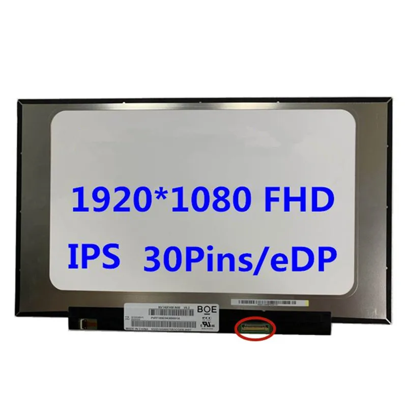 14.0 Inch IPS Laptop LCD Screen glossy  NV140FHM-N48 NV140FHM-N3B N140HCA-EBA LP140WF7-SPC1 N140HAC-EAC 1920X1080 eDP Panel