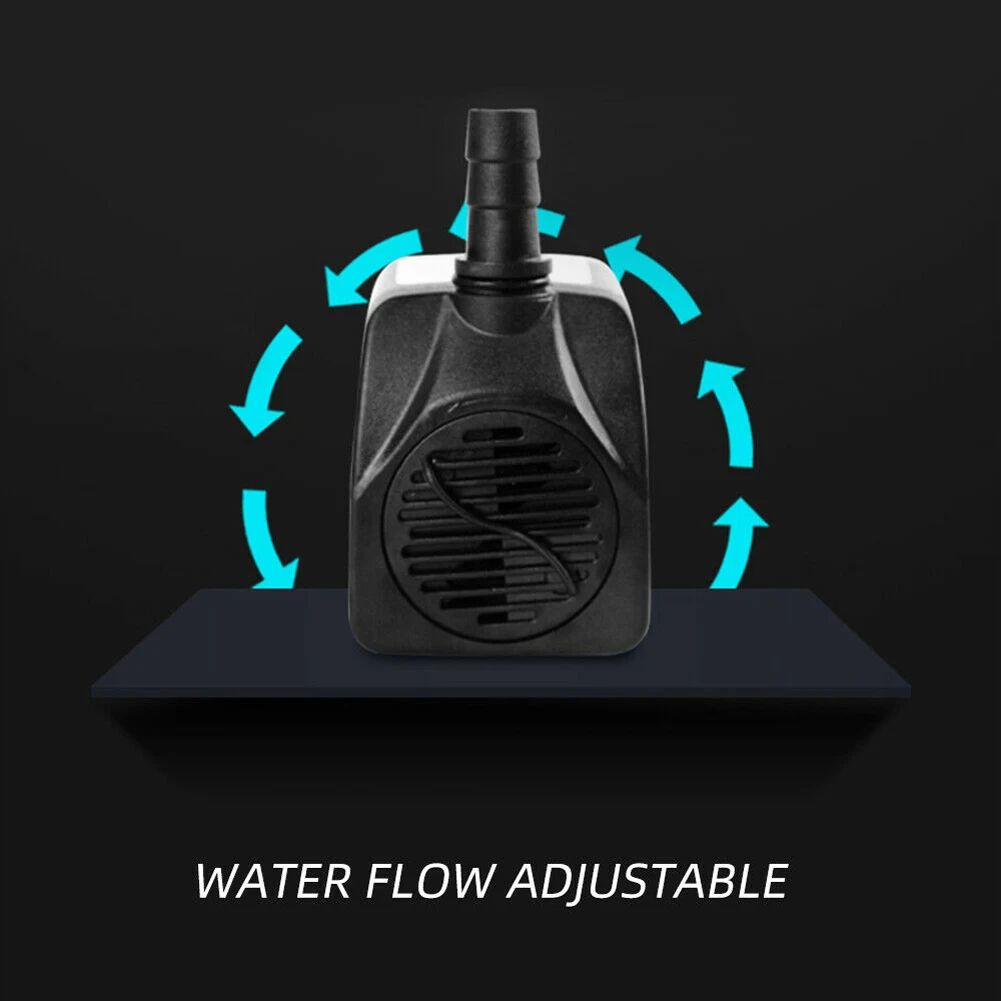 Bomba de agua sumergible con 12 luces LED, 15W, 800L/H, para fuente, piscina, jardín, estanque