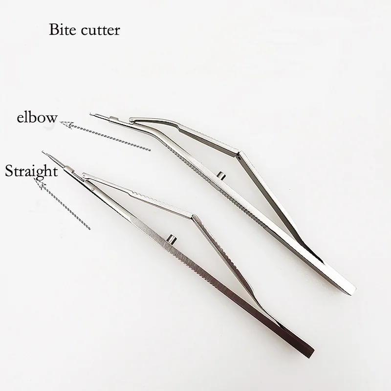 Eye Medicine Equipment Stainless Steel Trabecular Bite Cutter Scleral Bite Cutter 0,8mm 1,0mm 1,2mm 1,5 Straight Curved