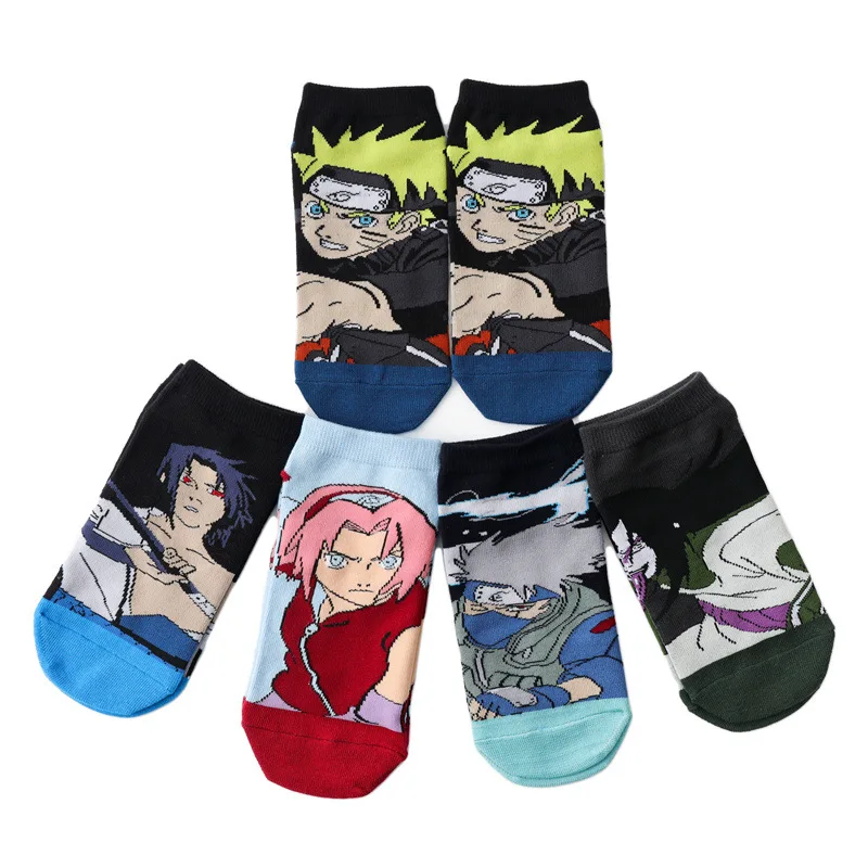 Naruto Socks sanime figure Kakashi Sasuke Orochimaru Sakura Ladies socks casual Cute socks kids socks Boy girl socks Gift socks