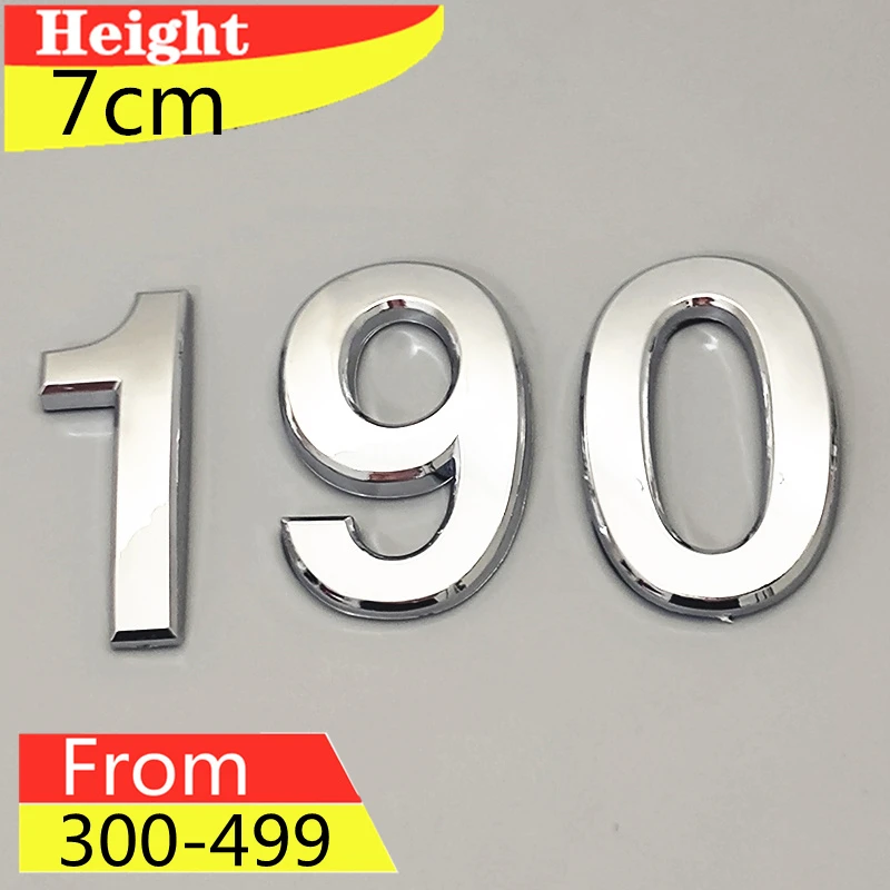

Door Plate Modern Plaque Number House Hotel Door Address Digits Sticker Plate Sign ABS Plastic #300-499 3Pcs/Pack 7CM Silver