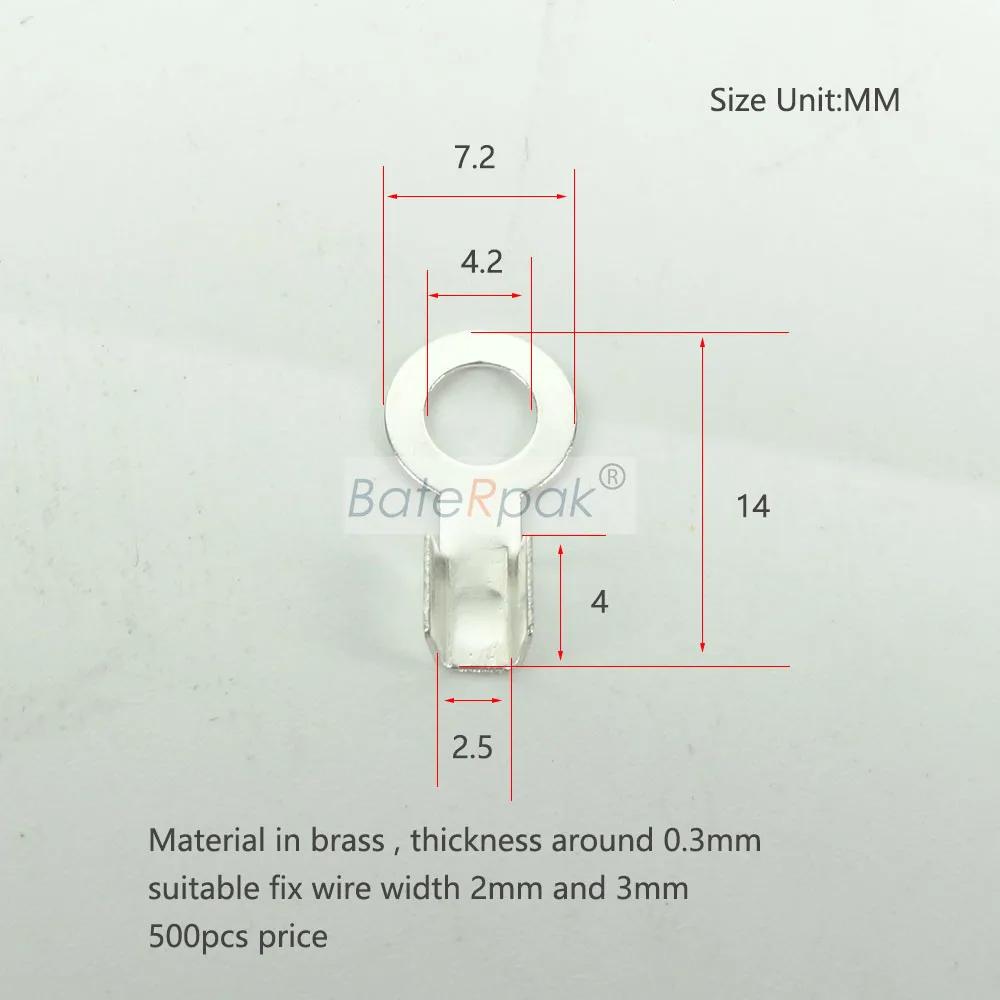 BateRpak Fibbia per cavo riscaldante sigillante a impulsi da 2/3/8 mm, morsetto per terminali con foglio di calore da 5 mm