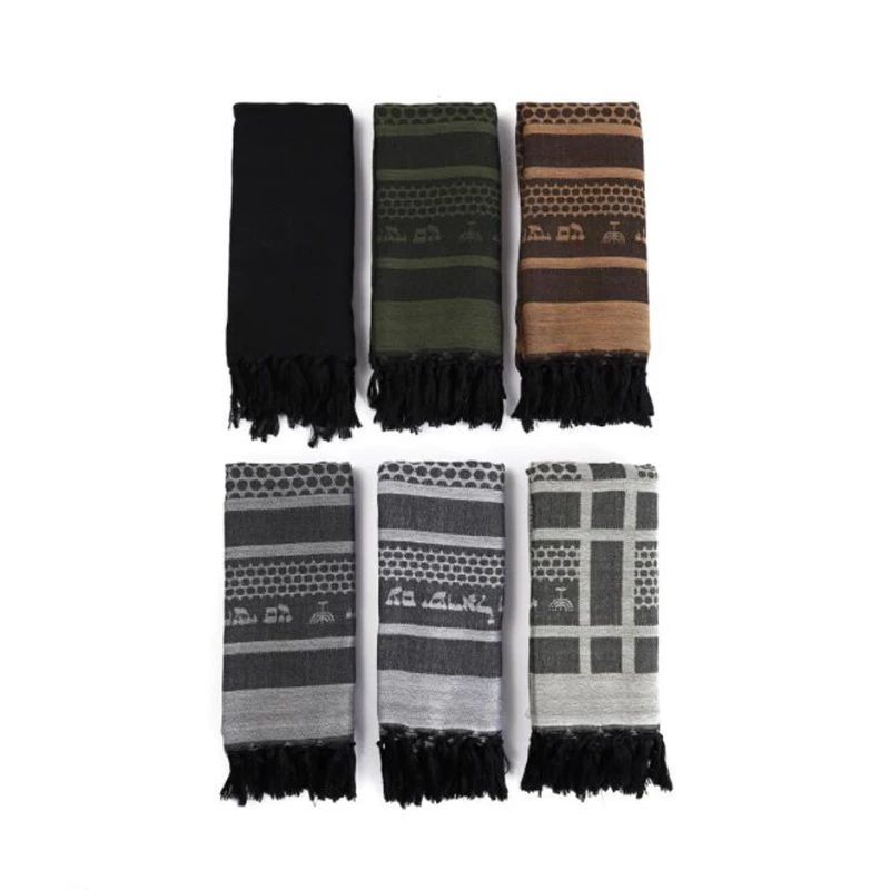 Tactical Unisex Python Pattern Arab Keffiyeh Shemagh Scarf Windproof Shawl Neck Desert Head Scarf Warmer Hunting Scarf