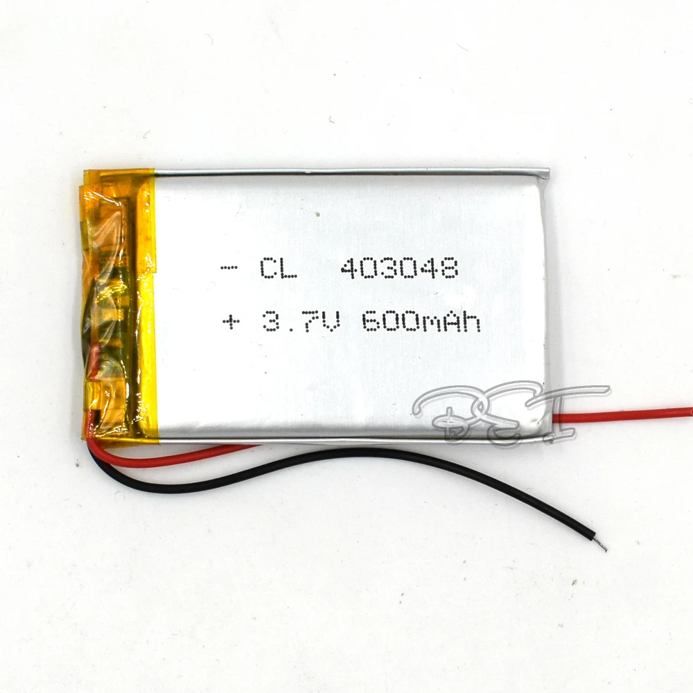 Bateria recarregável do lipo-íon do lítio de lipo do polímero de 5 pces 3.7v 403048 600mah para o conjunto digital da tabuleta psp mp5 leitor gps bluet