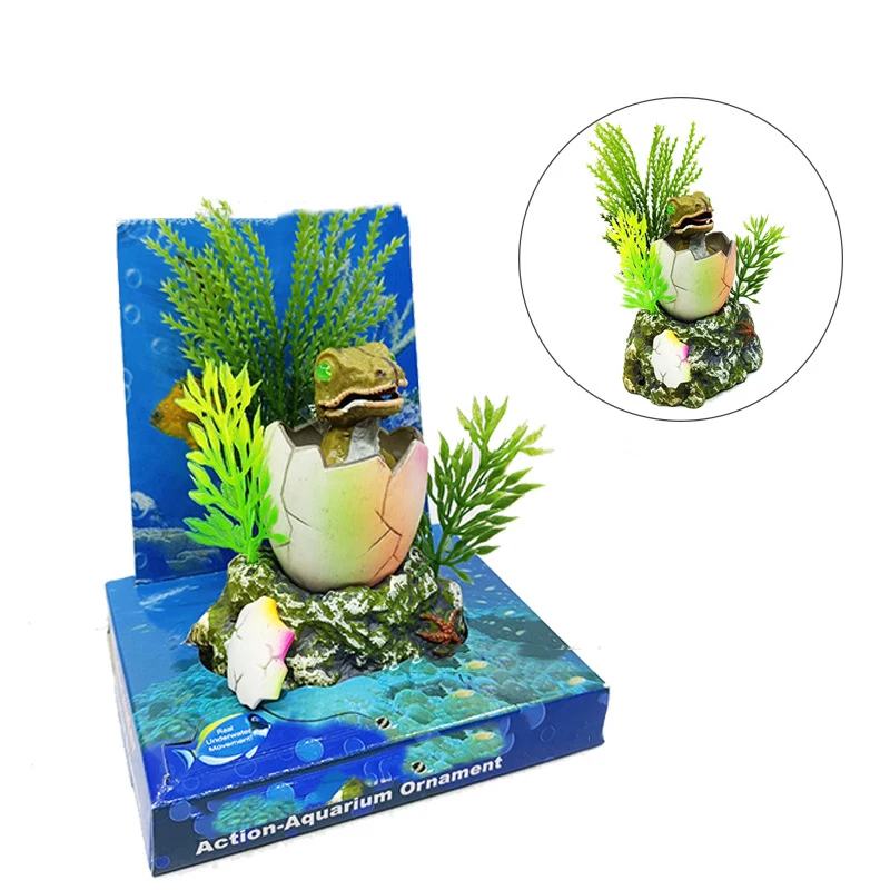 WinAquam Decoration BABY DINOSAUR HATCHING Fish Tank Ornament Decor for Aquarium Tank WJ06 Accessories