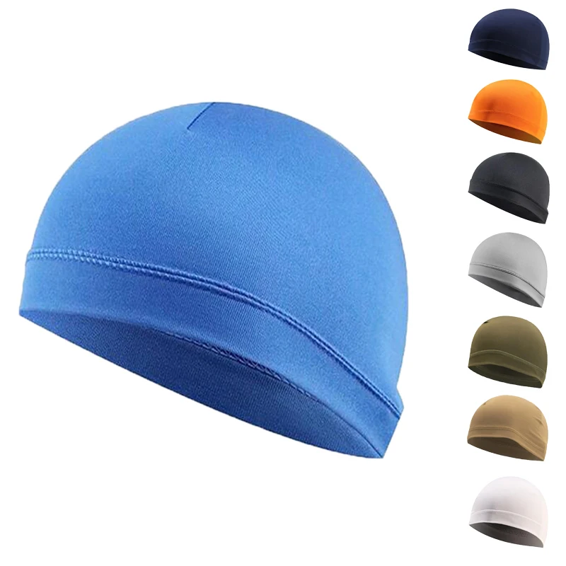 

Men Quick Dry Helmet Cycling Cap Anti-UV Anti-Sweat Sports Hat Motorcycle Bike Riding Bicycle Cycling Hat Unisex Inner Cap Gear