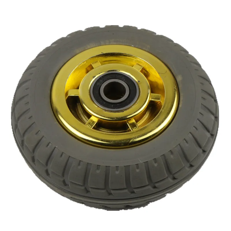 3/4/5-Inch Furniture Caster Solid Rubber Tire Trolley Wheel Bearing Universal Muted Medical Bed Equipment Part