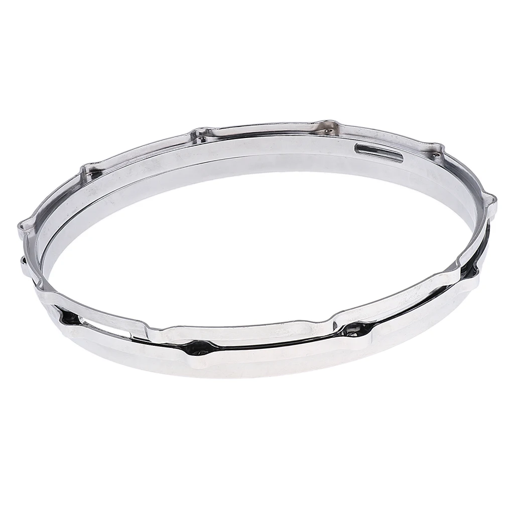 1 Pair Aluminum Alloy Snare Drum Hoop Ring Rim for 14\'\' Snare Drum Percussion Instrument Percussion Instrument Parts Snare Drum