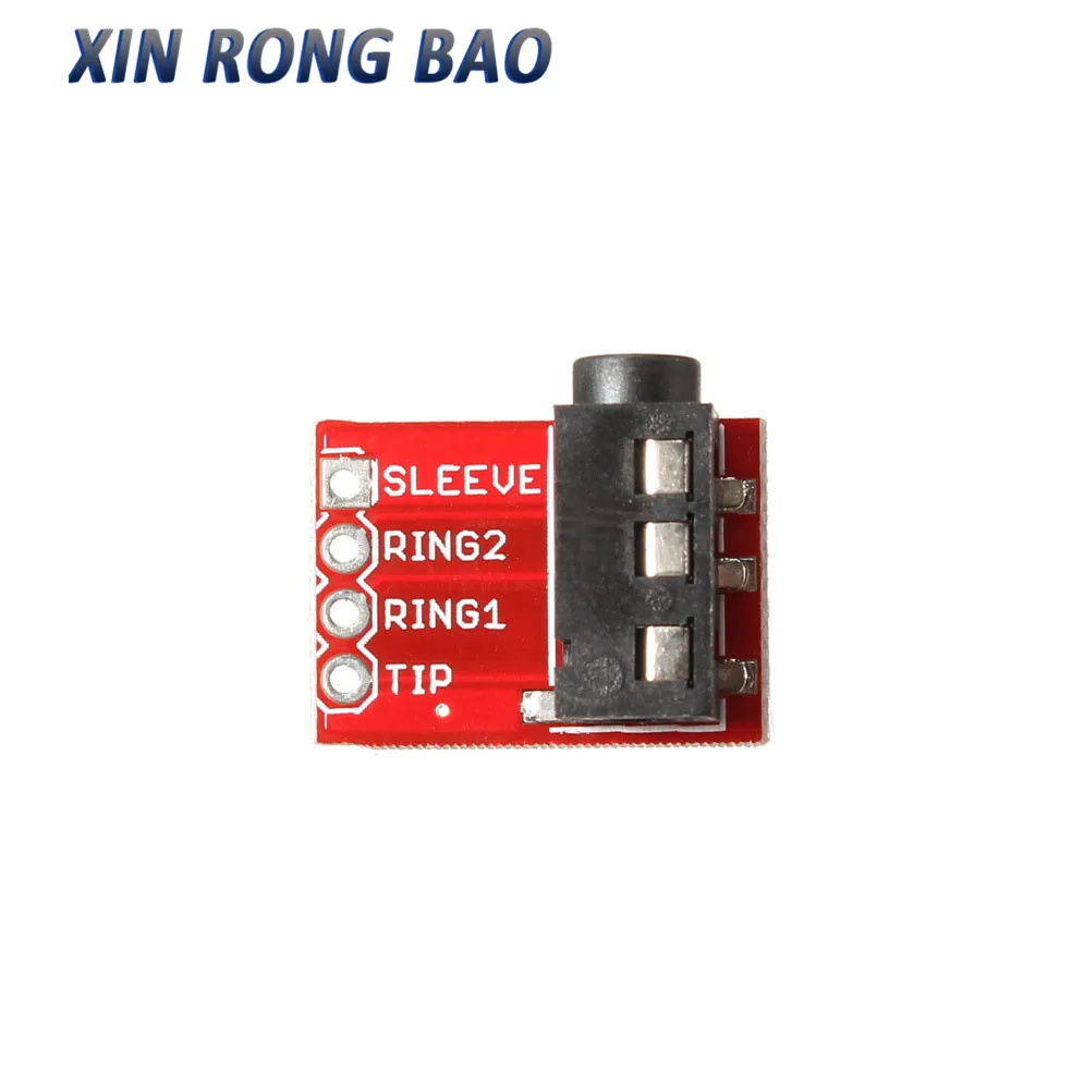 1 Cái Đầu Cắm 3.5Mm Jack Âm Thanh Stereo Nhựa + Kim Loại TRRS Tai Nghe Âm Thanh Ổ Cắm Đột Phá Board Mở Rộng Kết Nối Module 3.5 jack Cắm