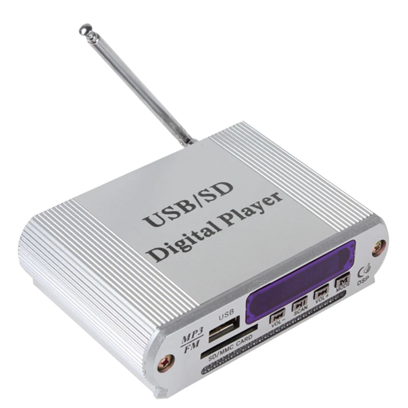 Mini Design HY1008 Motorcycle Power Amplifier LED Digital Display MP3 Player FM Car Audio Mono Amplifier USB SD Remote Control