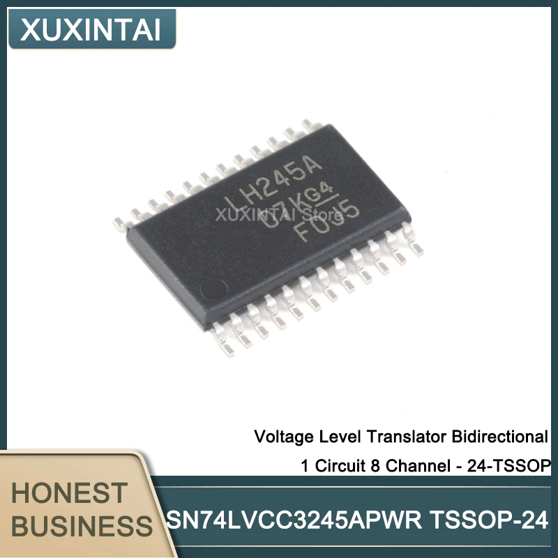 20Pcs/Lot  New Original  SN74LVCC3245APWR SN74LVCC Voltage Level Translator Bidirectional 1 Circuit 8 Channel - 24-TSSOP