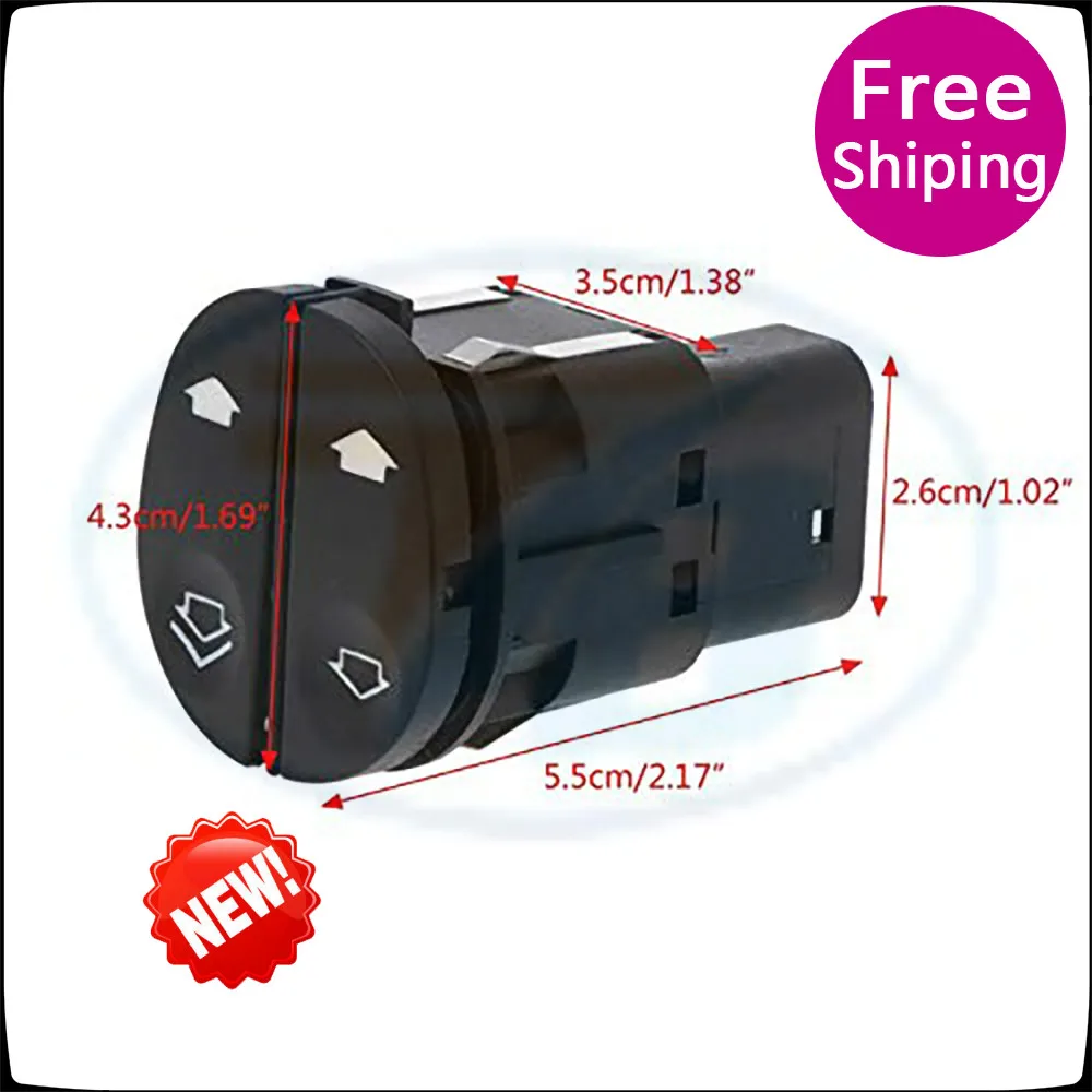 Power Window Lifter Control Switch Electric Regulator Button for Ford Fiesta Fusion KA Puma Transit 6S6T14529AB 1459686 Z075