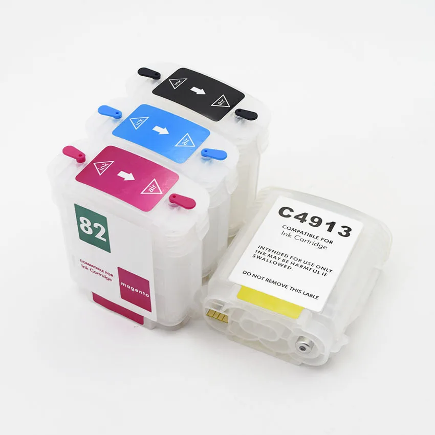 69ML 130ML 280ML HP10 82 Refillable Ink Cartridge With Ciss Chip For HP Designjet 510 500 800 500Ps 800Ps 510ps Plus Printers