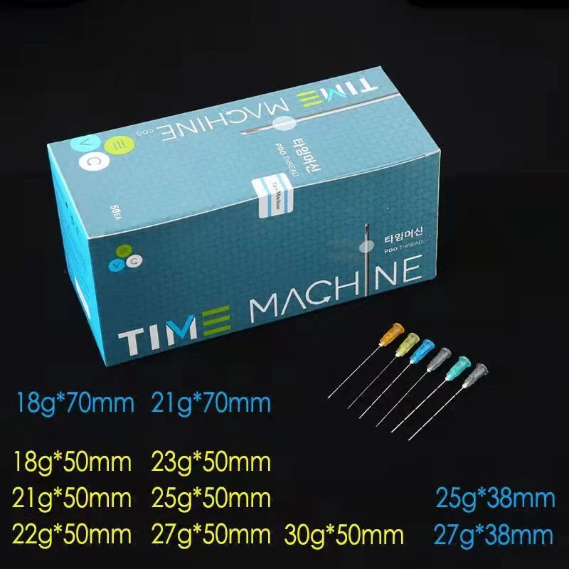Disposable Fine Micro Cannula For Filler Injection 18G 21G 22G 23G 25G 27G 30G Plain Ends Notched Endo Blunt-tip Needles ,10sets