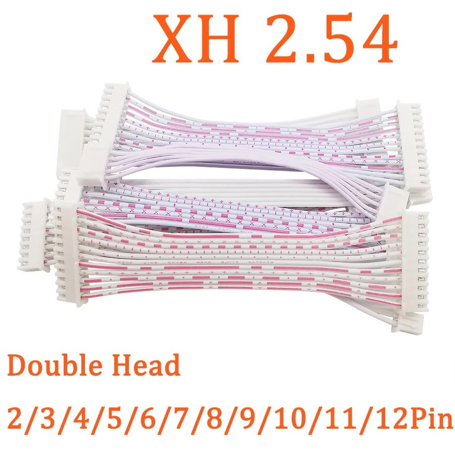 5/10Pcs 20CM XH2.54 Double Head Female Jack Wire Connector 2/3/4/5/6/7/8/9/10/11/12 Pin XH2.54mm Female to Female Terminal Cable