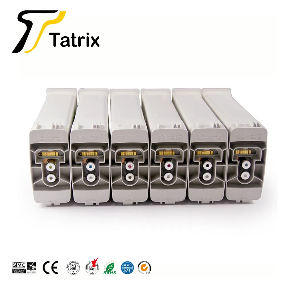 Tatrix For HP 771 Reborned Ink Cartridges With Pigment Ink For HP z6200 z6600 z6800 Printers