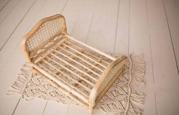 Newborn Photography Props Weaving Baskets Baby Photo Bed Posing Props Infant Photo Shoot Accessories Cany Beds